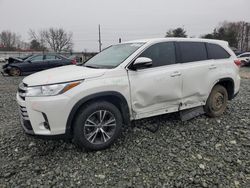 Vehiculos salvage en venta de Copart Mebane, NC: 2019 Toyota Highlander LE