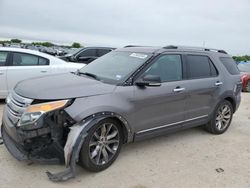 Salvage cars for sale at San Antonio, TX auction: 2013 Ford Explorer XLT