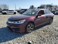 Salvage cars for sale from Copart Mebane, NC: 2016 Honda Accord LX