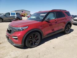 Salvage cars for sale at Amarillo, TX auction: 2023 Ford Explorer ST