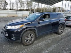 Salvage cars for sale from Copart Spartanburg, SC: 2017 Toyota Highlander LE