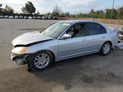 Salvage cars for sale at San Martin, CA auction: 2002 Honda Civic EX