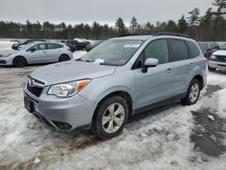 Salvage cars for sale at Windham, ME auction: 2015 Subaru Forester 2.5I Premium