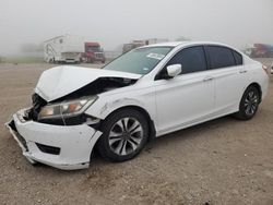 Salvage cars for sale from Copart Houston, TX: 2015 Honda Accord LX