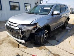 Vehiculos salvage en venta de Copart Pekin, IL: 2017 Mitsubishi Outlander SE