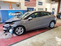 Salvage cars for sale at Angola, NY auction: 2018 Chevrolet Cruze LT