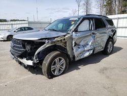 Salvage cars for sale from Copart Dunn, NC: 2022 Ford Explorer XLT