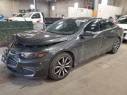 Salvage cars for sale at Blaine, MN auction: 2017 Chevrolet Malibu LT