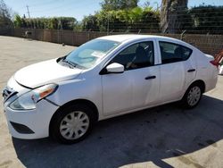 Salvage cars for sale at San Martin, CA auction: 2016 Nissan Versa S
