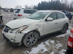 Vehiculos salvage en venta de Copart Leroy, NY: 2013 Infiniti EX37 Base