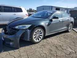 Salvage cars for sale at Vallejo, CA auction: 2012 Tesla Model S