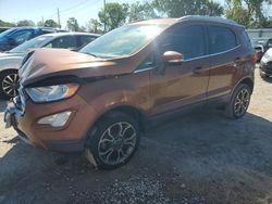 Salvage cars for sale at Riverview, FL auction: 2018 Ford Ecosport Titanium