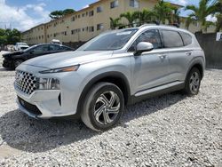 Salvage cars for sale at Opa Locka, FL auction: 2021 Hyundai Santa FE SEL