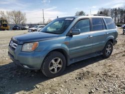 Honda Pilot EXL salvage cars for sale: 2007 Honda Pilot EXL