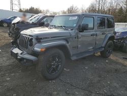 Salvage cars for sale at Windsor, NJ auction: 2022 Jeep Wrangler Unlimited Sahara