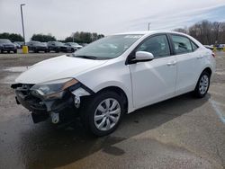 Salvage cars for sale from Copart East Granby, CT: 2016 Toyota Corolla L