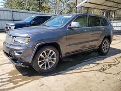 Salvage cars for sale at Austell, GA auction: 2017 Jeep Grand Cherokee Overland