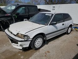 Salvage cars for sale from Copart Bridgeton, MO: 1991 Honda Civic DX