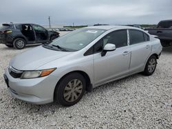 2012 Honda Civic LX en venta en New Braunfels, TX
