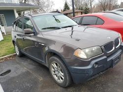 BMW salvage cars for sale: 2004 BMW X3 2.5I