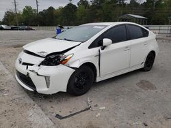 Salvage cars for sale from Copart Savannah, GA: 2013 Toyota Prius