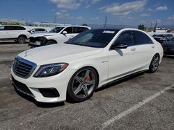 Salvage cars for sale from Copart Van Nuys, CA: 2017 Mercedes-Benz S 63 AMG