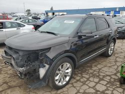 Salvage cars for sale at Woodhaven, MI auction: 2013 Ford Explorer Limited