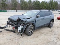 Jeep salvage cars for sale: 2014 Jeep Cherokee Trailhawk