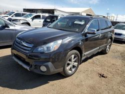 Salvage cars for sale at Brighton, CO auction: 2013 Subaru Outback 3.6R Limited