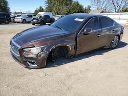 Salvage cars for sale at Finksburg, MD auction: 2019 Infiniti Q50 Luxe