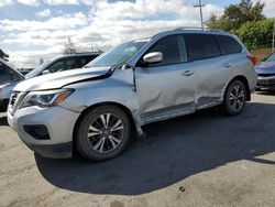 Salvage cars for sale at San Martin, CA auction: 2017 Nissan Pathfinder S