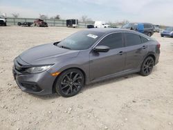 Salvage cars for sale from Copart Kansas City, KS: 2019 Honda Civic Sport