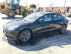 Salvage cars for sale at Wilmington, CA auction: 2022 Tesla Model 3