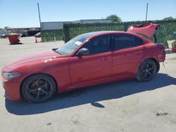 Salvage cars for sale from Copart Orlando, FL: 2018 Alfa Romeo Giulia