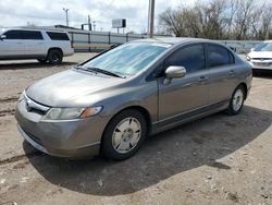 Salvage cars for sale from Copart Oklahoma City, OK: 2008 Honda Civic Hybrid