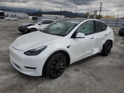 Salvage cars for sale at Sun Valley, CA auction: 2022 Tesla Model Y