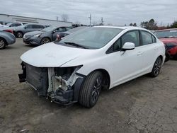 Salvage cars for sale at New Britain, CT auction: 2013 Honda Civic EX