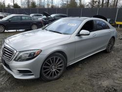 Salvage cars for sale at Waldorf, MD auction: 2014 Mercedes-Benz S 550