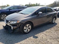 Honda salvage cars for sale: 2013 Honda Civic LX