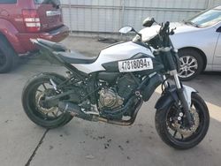 Yamaha FZ07 C salvage cars for sale: 2016 Yamaha FZ07 C