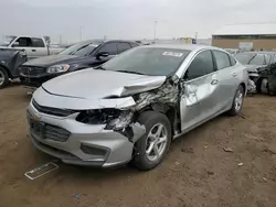 Salvage cars for sale at Brighton, CO auction: 2016 Chevrolet Malibu LS