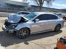 Honda Accord Sport salvage cars for sale: 2016 Honda Accord Sport