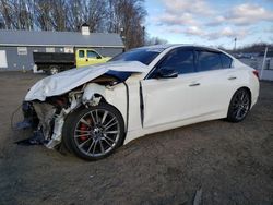 Salvage cars for sale from Copart East Granby, CT: 2015 Infiniti Q50 Base