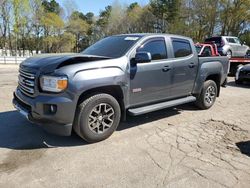 Salvage trucks for sale at Austell, GA auction: 2016 GMC Canyon SLE