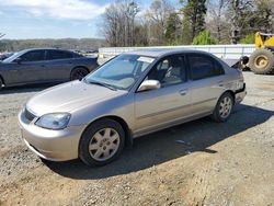 Salvage cars for sale at Concord, NC auction: 2001 Honda Civic EX