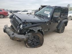 Salvage cars for sale at Houston, TX auction: 2017 Jeep Wrangler Sport