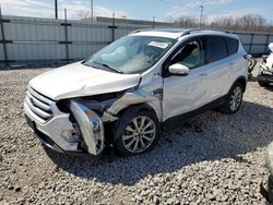 Salvage cars for sale at Louisville, KY auction: 2017 Ford Escape Titanium