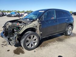 Salvage cars for sale at Fresno, CA auction: 2011 Acura MDX Advance