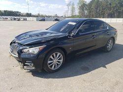 Salvage cars for sale at Dunn, NC auction: 2015 Infiniti Q50 Base