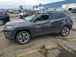 Salvage cars for sale from Copart Woodhaven, MI: 2021 Jeep Compass Limited